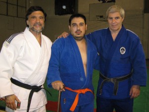 El Sensei Jorge Juri ,Mario Arrupe y el Mtro. Antonio Gallina.