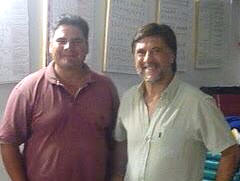  Tito Retondo (Papá de Abril) con el Prof. Jorge Juri durante el Lunch.