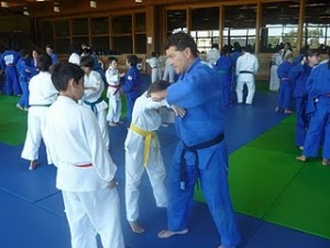 El prof. Gustavo Diez durante el Campo de Entrenamiento.