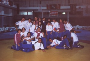 Voluntarios, entre ellos los Judokas Gustavo Lódola(Izq.Atrás),Fernando Iannone,Ariel Nazar,Cristian N.Juri,Maira Teti y Sebastián Benítez Hnatiuk.