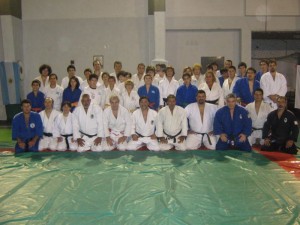 Grupo Judokas del Campo de Entrenamiento por la Tarde.