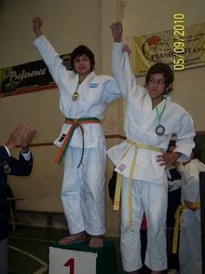 Nicolás Chiariello, Campeón en Infantiles B - 44 Kg.