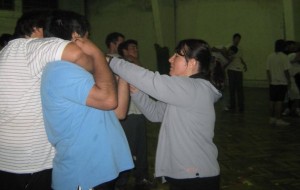 La Prof. Liliana Escudero Lee en pleno Curso.