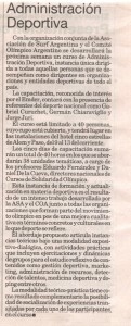 Nota publicada en el Diario  La Capital de Mar del Plata el Viernes 4 de Junio de 2010.