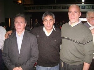 Oscar Strático, Daniel Molina y Alejandro Strático.