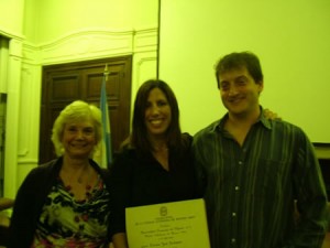 Daniela Krukower en la Legislatura  de la ciudad de Buenos Aires.