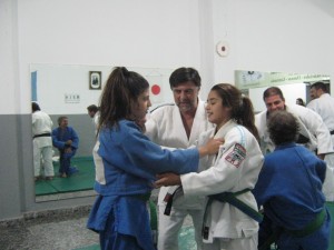 Las internacionales  Lara Amure y Cinthya Almada con el Prof.Jorge Juri