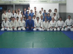 Judokas que participaron del Entrenamiento Conjunto.
