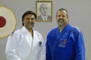 Jorge Juri y Gustavo Valle en el Dojo de Luz y Fuerza-Academias Juri.