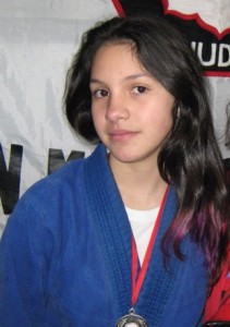 La Judoka representante de Santa Clara del Mar Rosario Torres .
