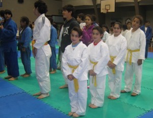 Las Judokas de la Regional Atlántica formadas para la Competencia.